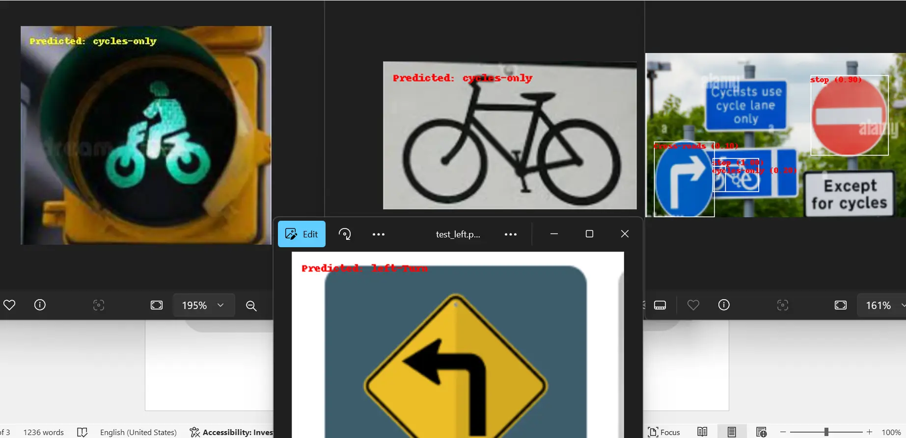 Trained Traffic Sign Classification & Advisory